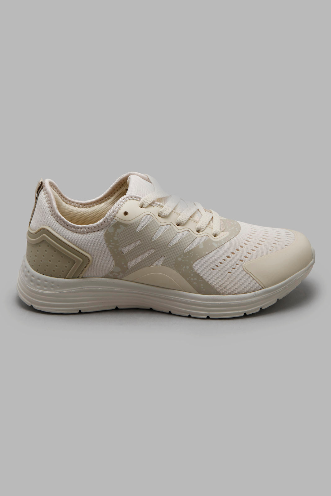 Redtag-Ivory-Slim-Runner-Category:Trainers,-Colour:Ivory,-Deals:New-In,-Filter:Women's-Footwear,-New-In-Women-FOO,-Non-Sale,-Section:Women,-W22A,-Women-Trainers-Women's-