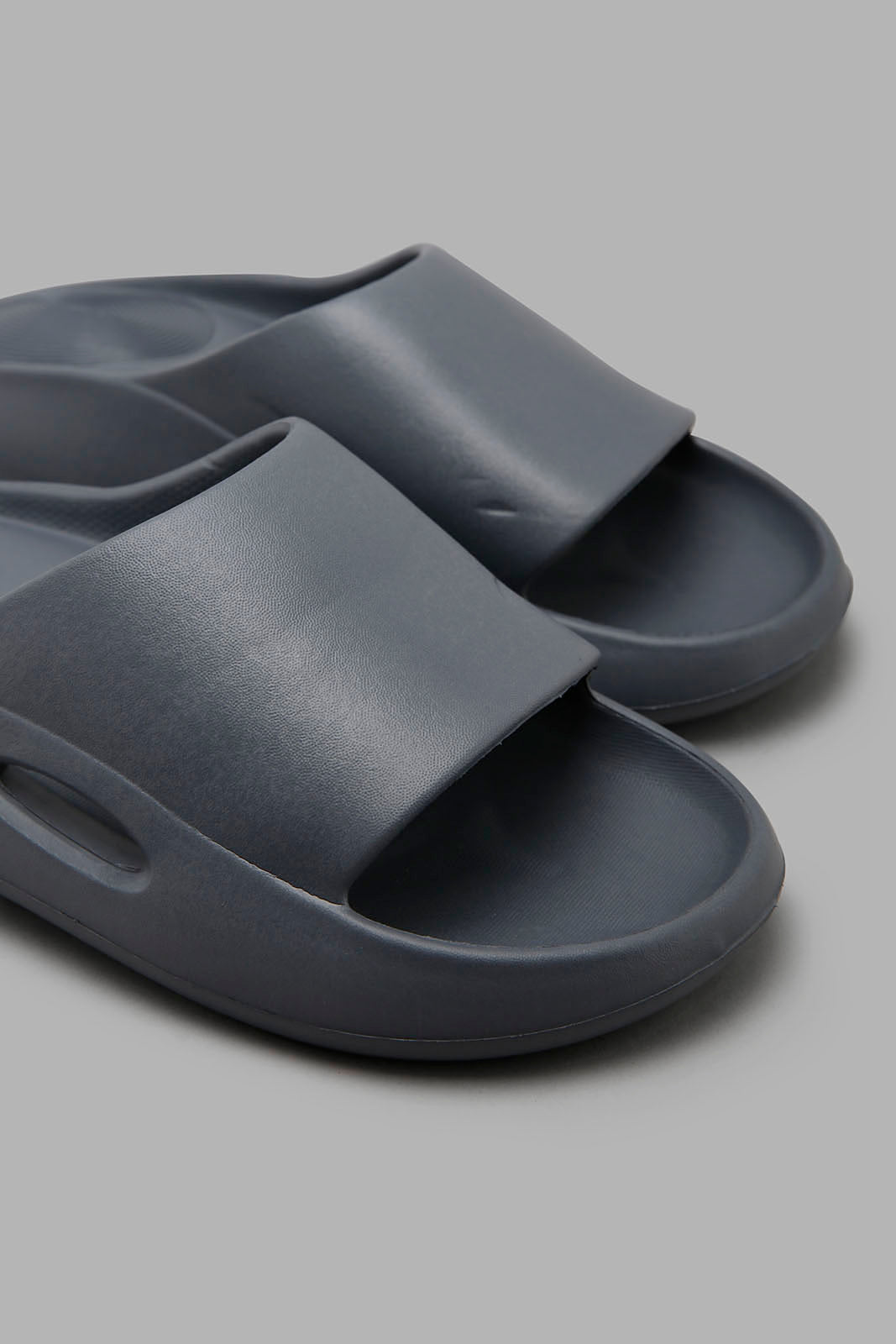 Redtag-Mid-Grey-Moulded-Platform-Slide-Category:Flip-Flops,-Colour:Grey,-Filter:Men's-Footwear,-Men-Flip-Flops,-New-In,-New-In-Men-FOO,-Non-Sale,-Section:Men,-W22O-Men's-
