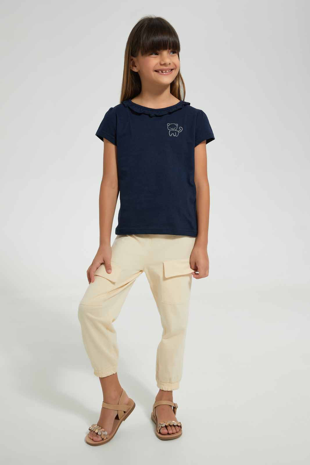 Beige Cargo Pant