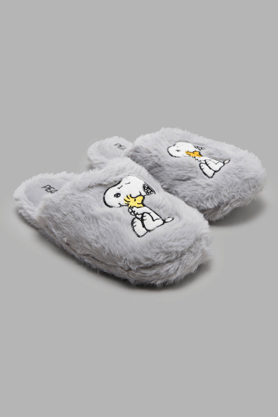 Redtag-Grey-Snoopy-Slipper-Category:Slippers,-Colour:Grey,-Deals:New-In,-Filter:Women's-Footwear,-New-In-Women-FOO,-Non-Sale,-Section:Women,-W22A,-Women-Slippers-Women's-