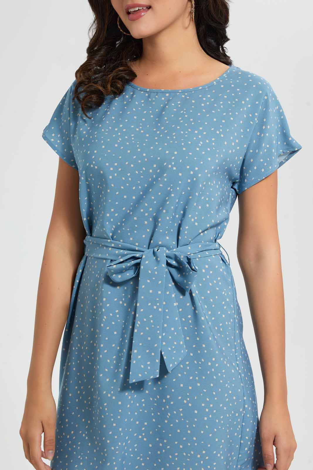 Redtag-Assorted-Printed-Dress-With-Belt-Dresses-Women's-