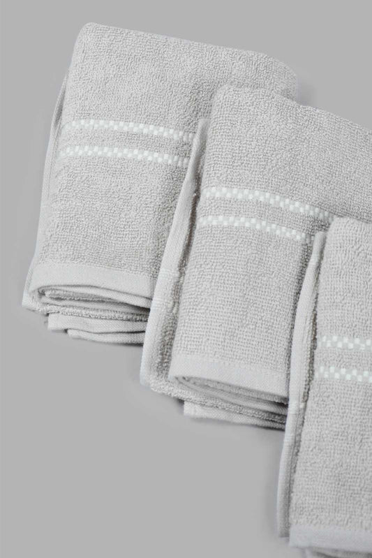 Grey Hand Towel Set (3 Piece)