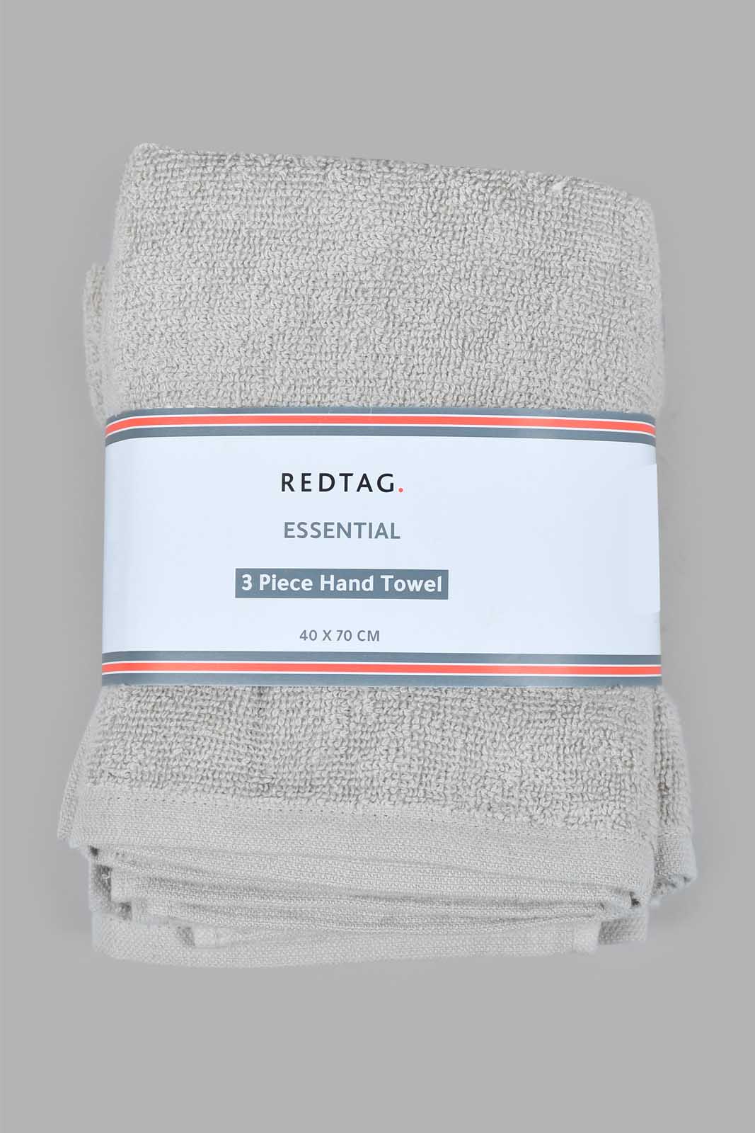 Grey Hand Towel Set (3 Piece)
