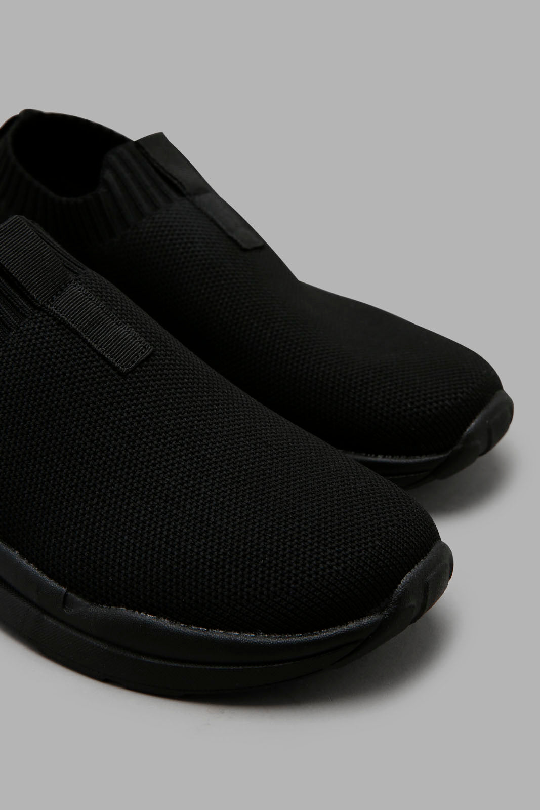 Redtag-Black-Knit-Slip-On-BSR-Trainers,-Category:Trainers,-Colour:Black,-Filter:Boys-Footwear-(5-to-14-Yrs),-New-In,-New-In-BSR-FOO,-Non-Sale,-Section:Boys-(0-to-14Yrs),-W22O-Senior-Boys-5 to 14 Years
