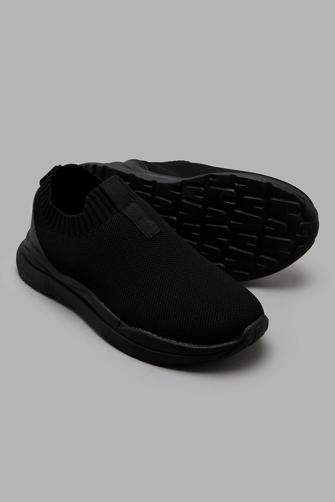 Redtag-Black-Knit-Slip-On-BSR-Trainers,-Category:Trainers,-Colour:Black,-Filter:Boys-Footwear-(5-to-14-Yrs),-New-In,-New-In-BSR-FOO,-Non-Sale,-Section:Boys-(0-to-14Yrs),-W22O-Senior-Boys-5 to 14 Years