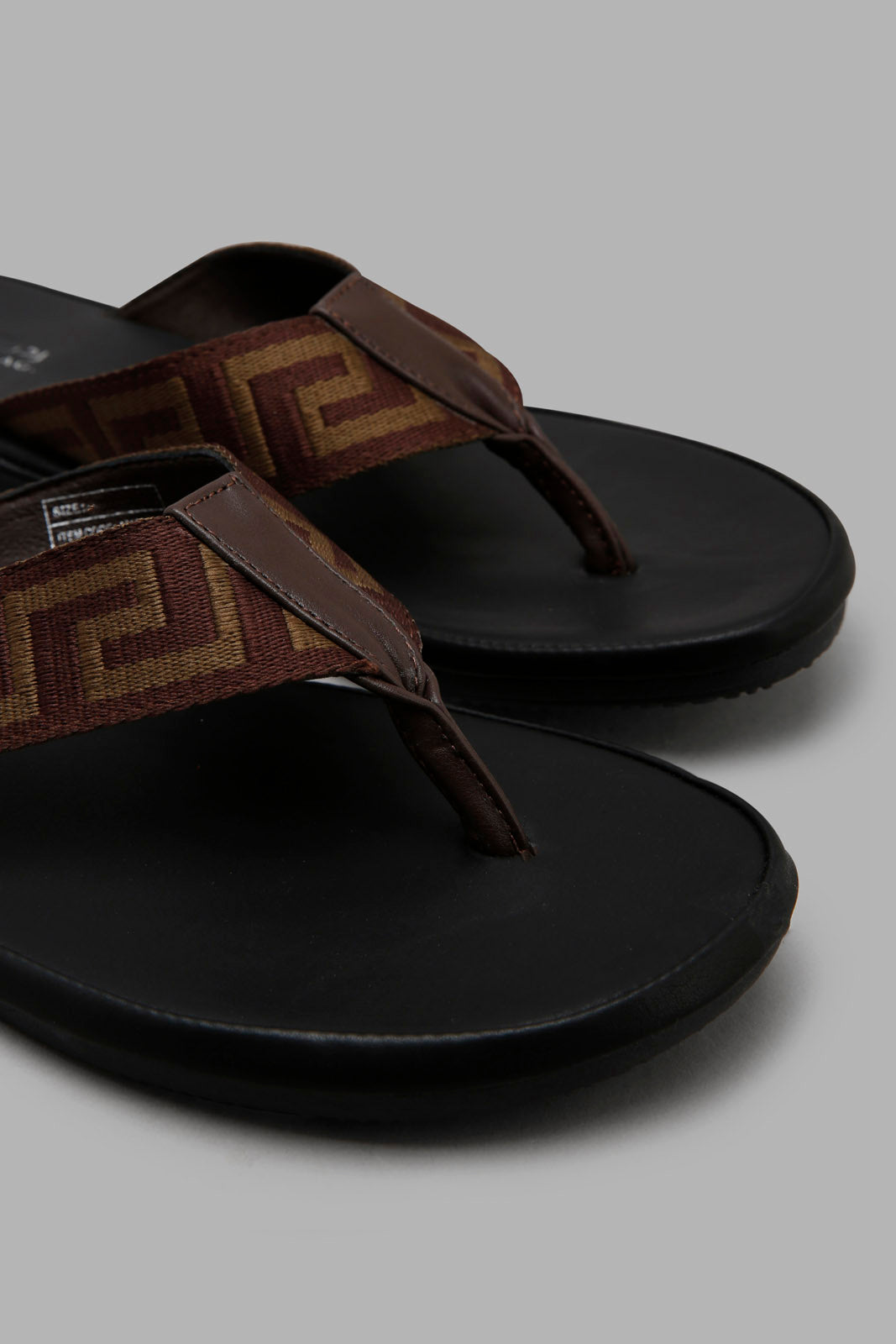 Redtag-Olive-Monogram-Strap-Toe-Post-Category:Sandals,-Colour:Olive,-Filter:Men's-Footwear,-Men-Sandals,-New-In,-New-In-Men-FOO,-Non-Sale,-Section:Men,-W22O-Men's-