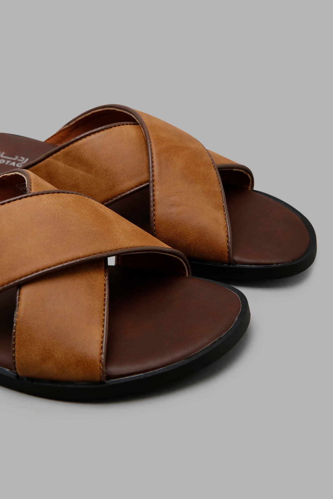 Redtag-Brown-Criss-Cross-Strap-Sandal-Category:Sandals,-Colour:Brown,-Filter:Men's-Footwear,-Men-Sandals,-New-In,-New-In-Men-FOO,-Non-Sale,-Section:Men,-W22O-Men's-