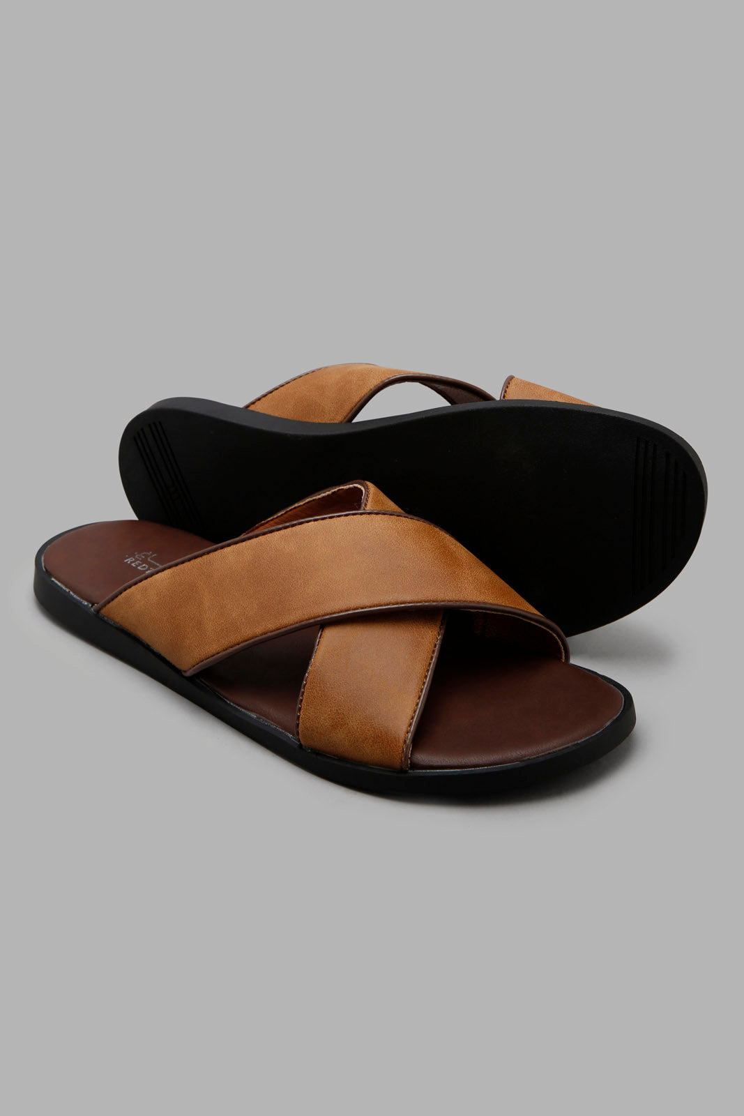 Redtag-Brown-Criss-Cross-Strap-Sandal-Category:Sandals,-Colour:Brown,-Filter:Men's-Footwear,-Men-Sandals,-New-In,-New-In-Men-FOO,-Non-Sale,-Section:Men,-W22O-Men's-