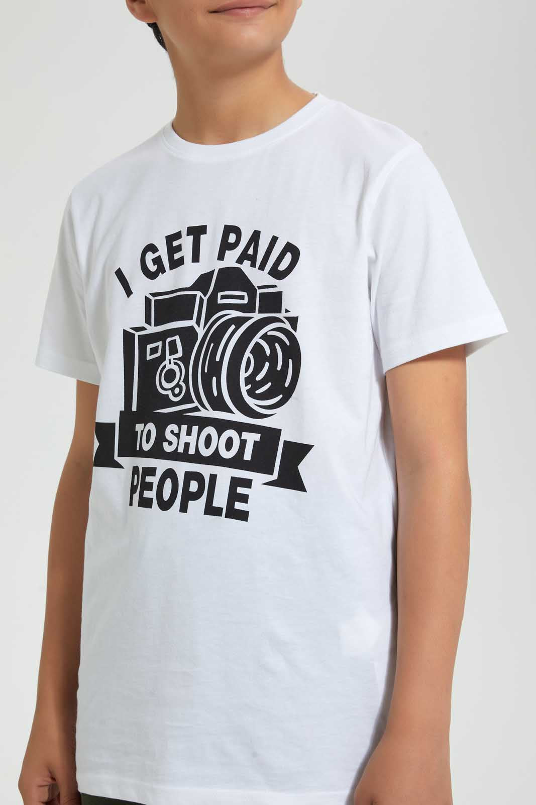 Redtag-White-Shoot-People-Tee-Graphic-T-Shirts-Senior-Boys-9 to 14 Years