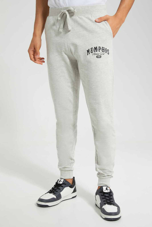 Redtag-Ecru-Jog-Pant-With-Placement-Print-Category:Joggers,-Colour:Ecru,-Deals:New-In,-Filter:Men's-Clothing,-Men-Joggers,-New-In-Men,-Non-Sale,-S22D,-Section:Men,-TBL-Men's-