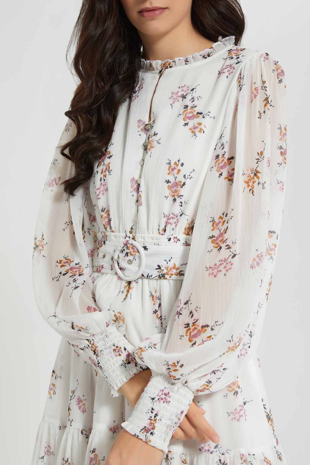 Redtag-Assorted-Blush-Floral-Print-Ruffle-Dress-APL,-Category:Dresses,-Colour:Assorted,-Deals:New-In,-Filter:Women's-Clothing,-New-In-Women-APL,-Non-Sale,-S22C,-Section:Women,-Women-Dresses-Women's-