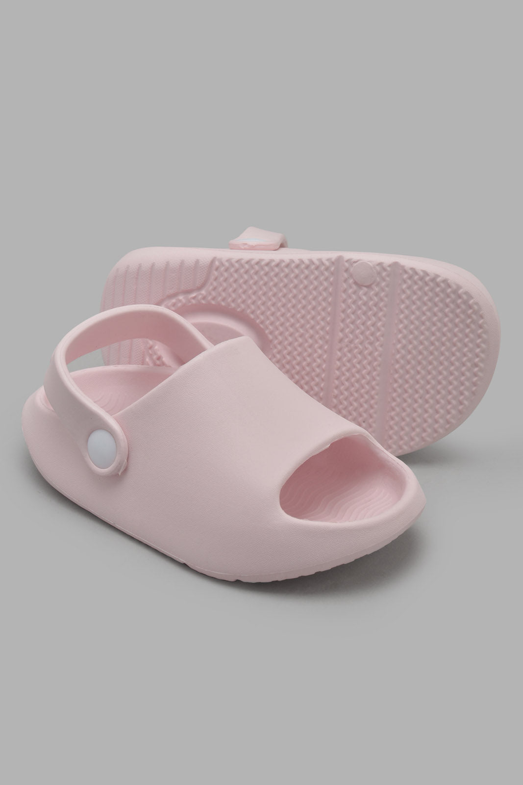 Redtag-Pale-Pink-Slide-Category:Flip-Flops,-Colour:Pink,-Filter:Girls-Footwear-(3-to-5-Yrs),-GIR-Flip-Flops,-New-In,-New-In-GIR-FOO,-Non-Sale,-Section:Girls-(0-to-14Yrs),-W22O-Girls-3 to 5 Years