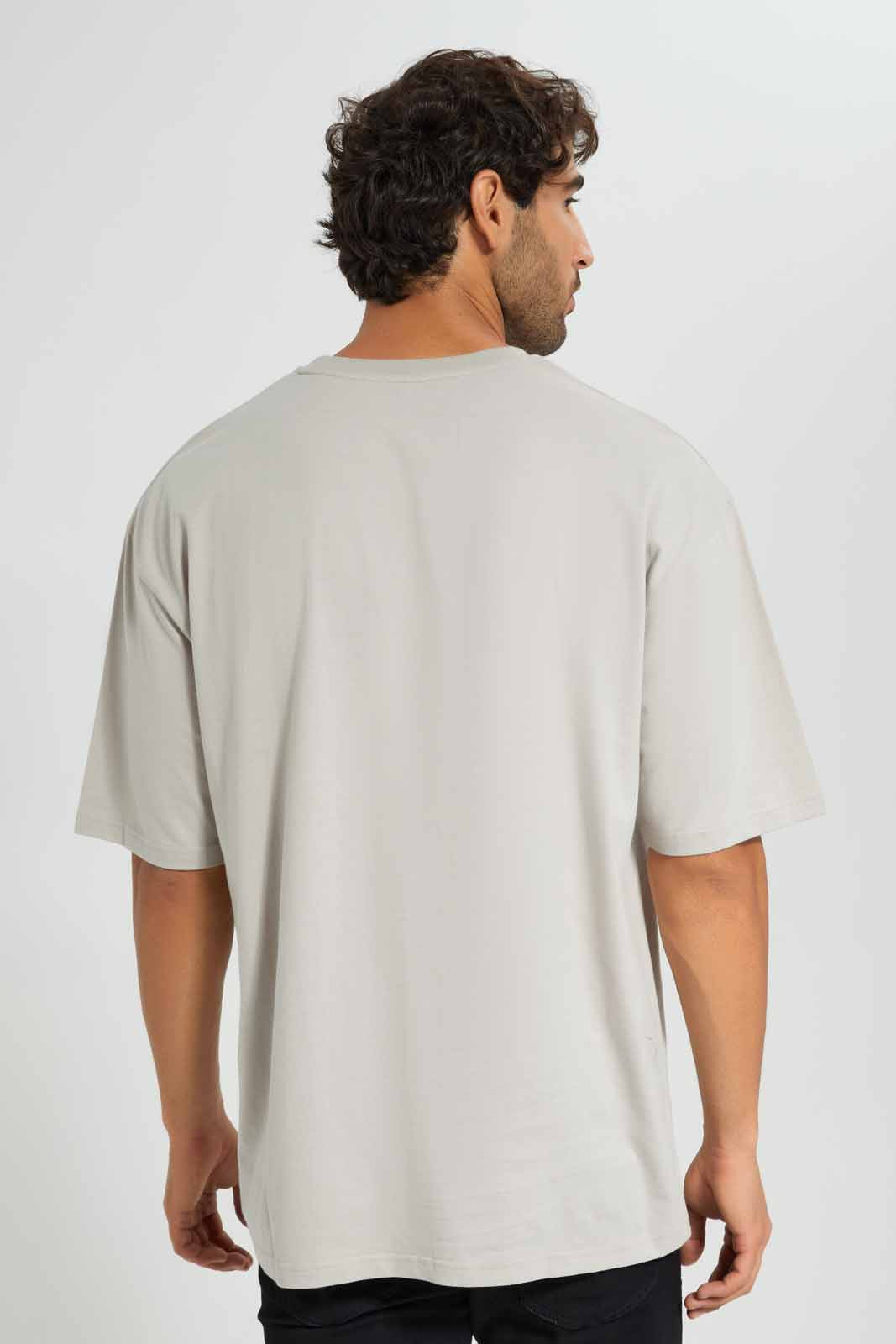 Redtag-Beige-Oversize-T-Shirt-Category:T-Shirts,-Colour:Beige,-Deals:New-In,-Filter:Men's-Clothing,-Men-T-Shirts,-New-In-Men,-Non-Sale,-S22D,-Section:Men-Men's-