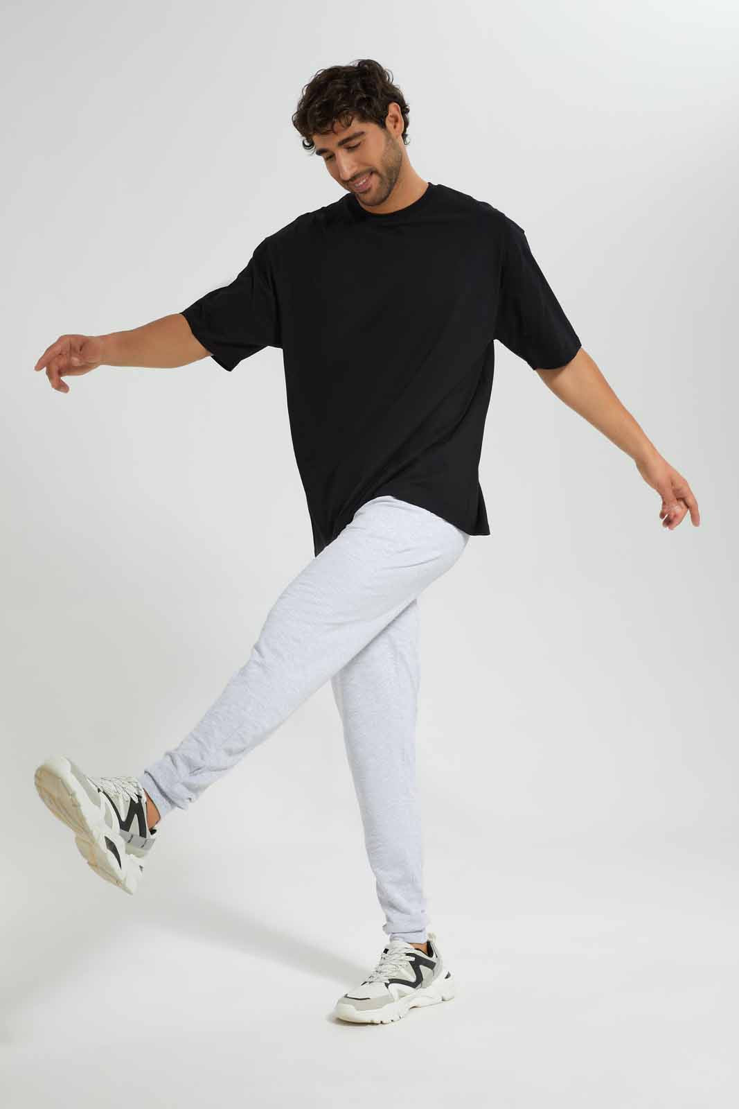 Redtag-Black-Oversize-T-Shirt-Category:T-Shirts,-Colour:Black,-Deals:New-In,-Filter:Men's-Clothing,-Men-T-Shirts,-New-In-Men,-Non-Sale,-S22D,-Section:Men-Men's-