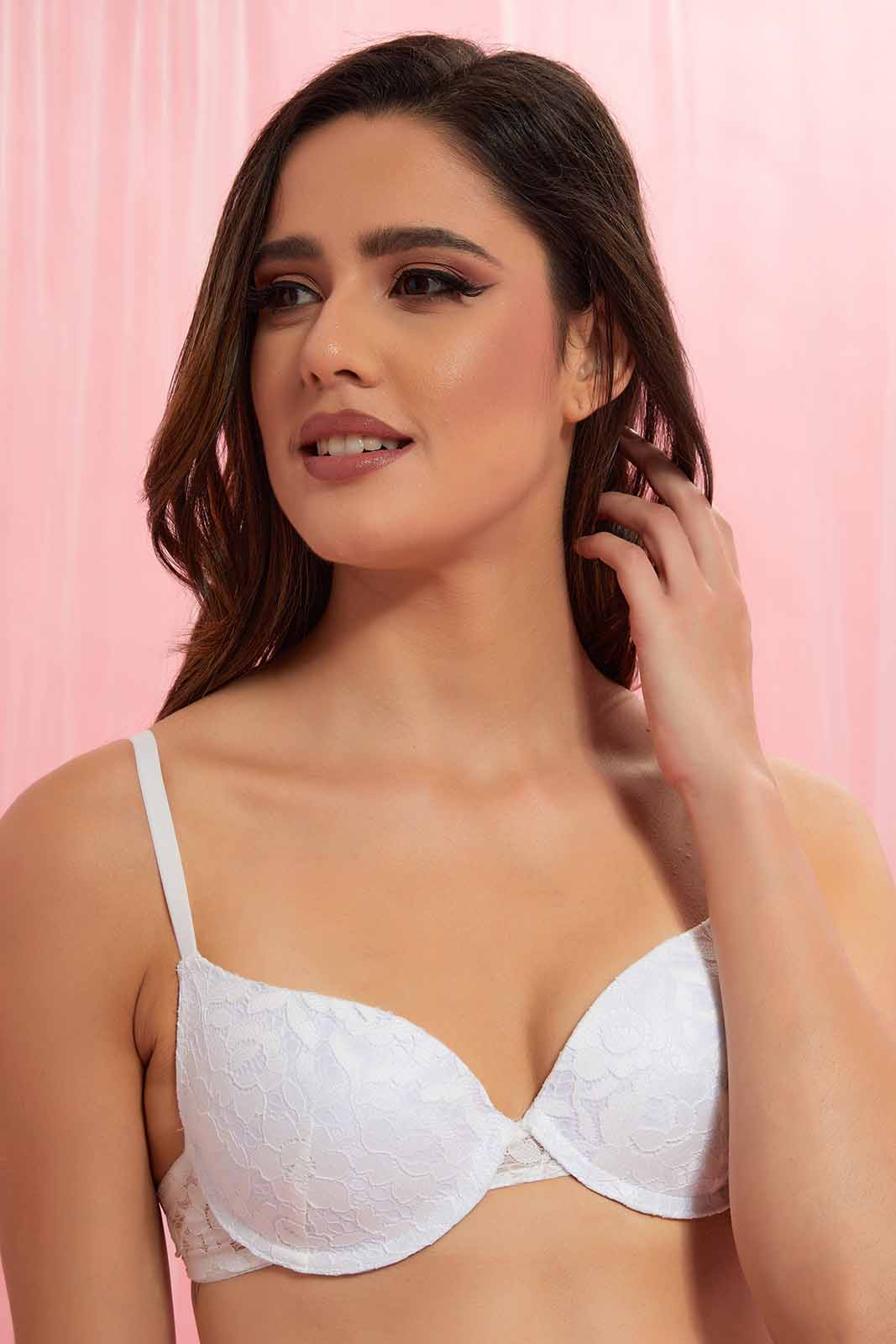 Redtag-Ivory-Full-Lace-Plunge-Bra-Category:Bras,-Colour:Ivory,-Deals:New-In,-Filter:Women's-Clothing,-New-In-Women-APL,-Non-Sale,-Section:Women,-TBL,-W22O,-Women-Bras--