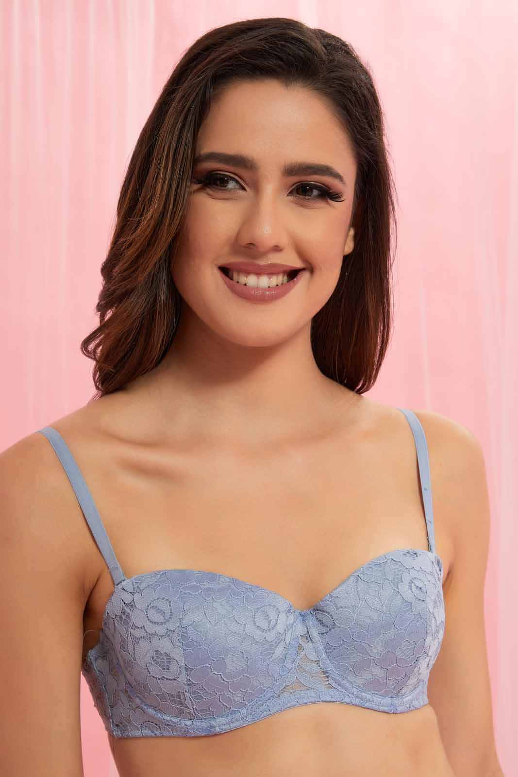 Redtag-Blue-Full-Lace-Balconette-Bra-Category:Bras,-Colour:Blue,-Deals:New-In,-Filter:Women's-Clothing,-New-In-Women-APL,-Non-Sale,-Section:Women,-TBL,-W22O,-Women-Bras--