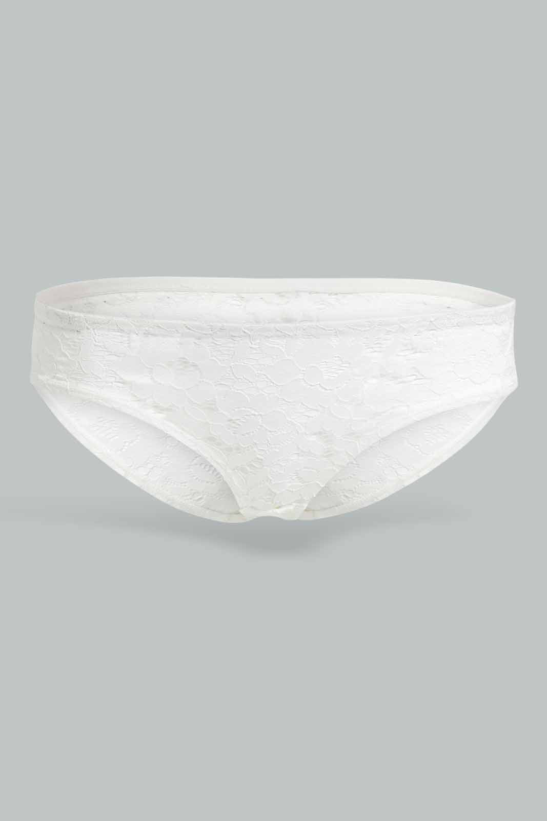 Redtag-Ivory-Full-Lace-Bikini-Brief-Category:Briefs,-Colour:Ivory,-Deals:New-In,-Filter:Women's-Clothing,-New-In-Women-APL,-Non-Sale,-Section:Women,-TBL,-W22O,-Women-Briefs--