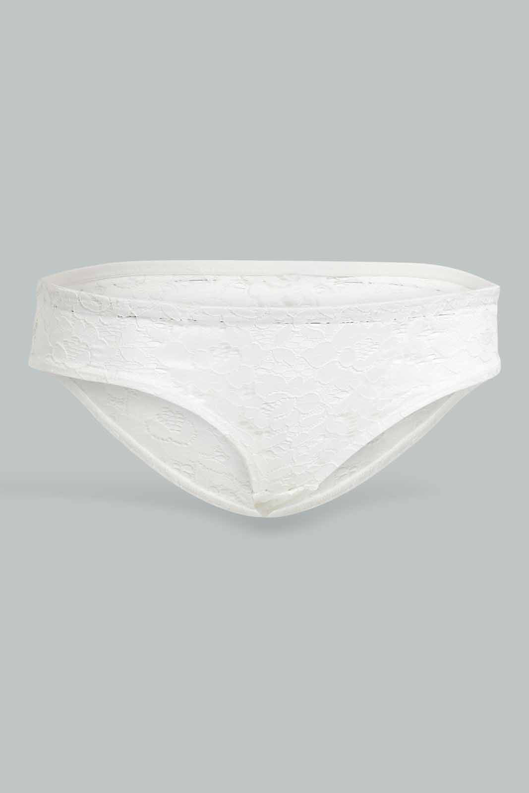 Redtag-Ivory-Full-Lace-Bikini-Brief-Category:Briefs,-Colour:Ivory,-Deals:New-In,-Filter:Women's-Clothing,-New-In-Women-APL,-Non-Sale,-Section:Women,-TBL,-W22O,-Women-Briefs--