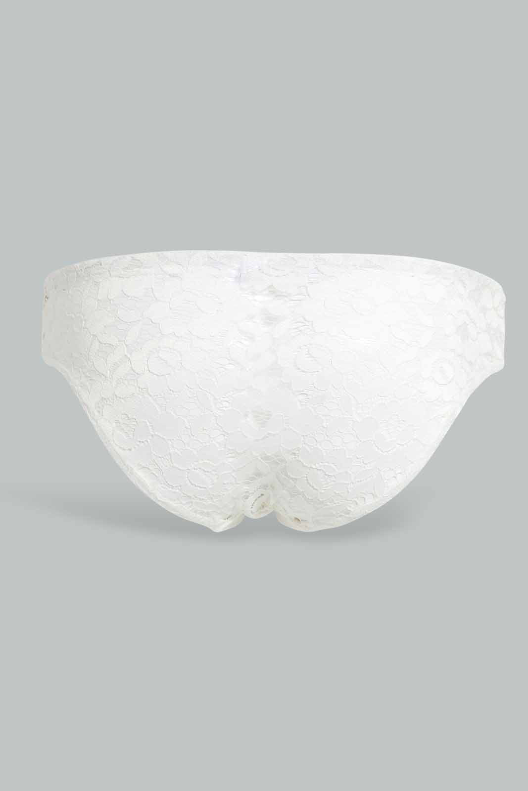 Redtag-Ivory-Full-Lace-Bikini-Brief-Category:Briefs,-Colour:Ivory,-Deals:New-In,-Filter:Women's-Clothing,-New-In-Women-APL,-Non-Sale,-Section:Women,-TBL,-W22O,-Women-Briefs--