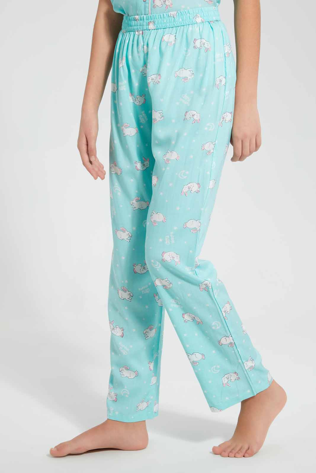 Blue Bunny Pajama Set (2 Piece)