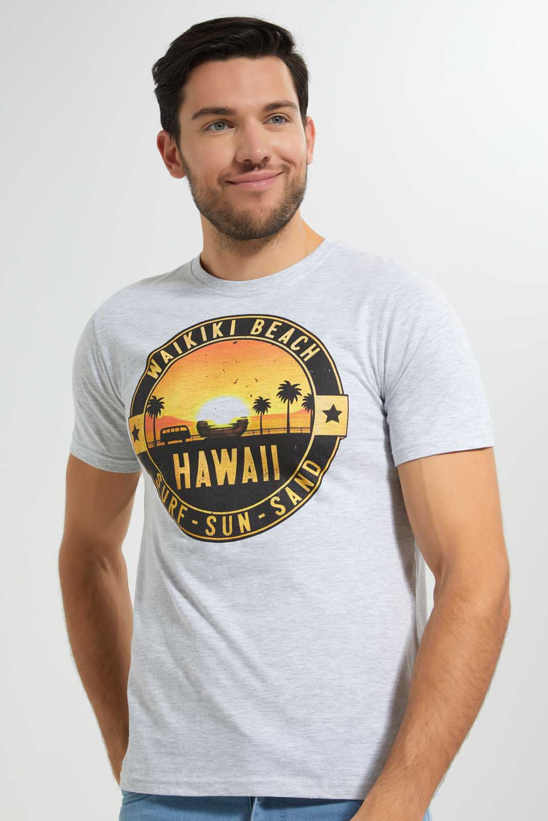 Ecru Hawaii Graphic T-Shirt
