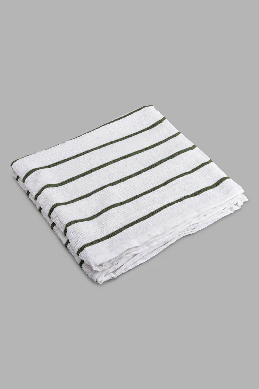 Mint Striped Bath Towel