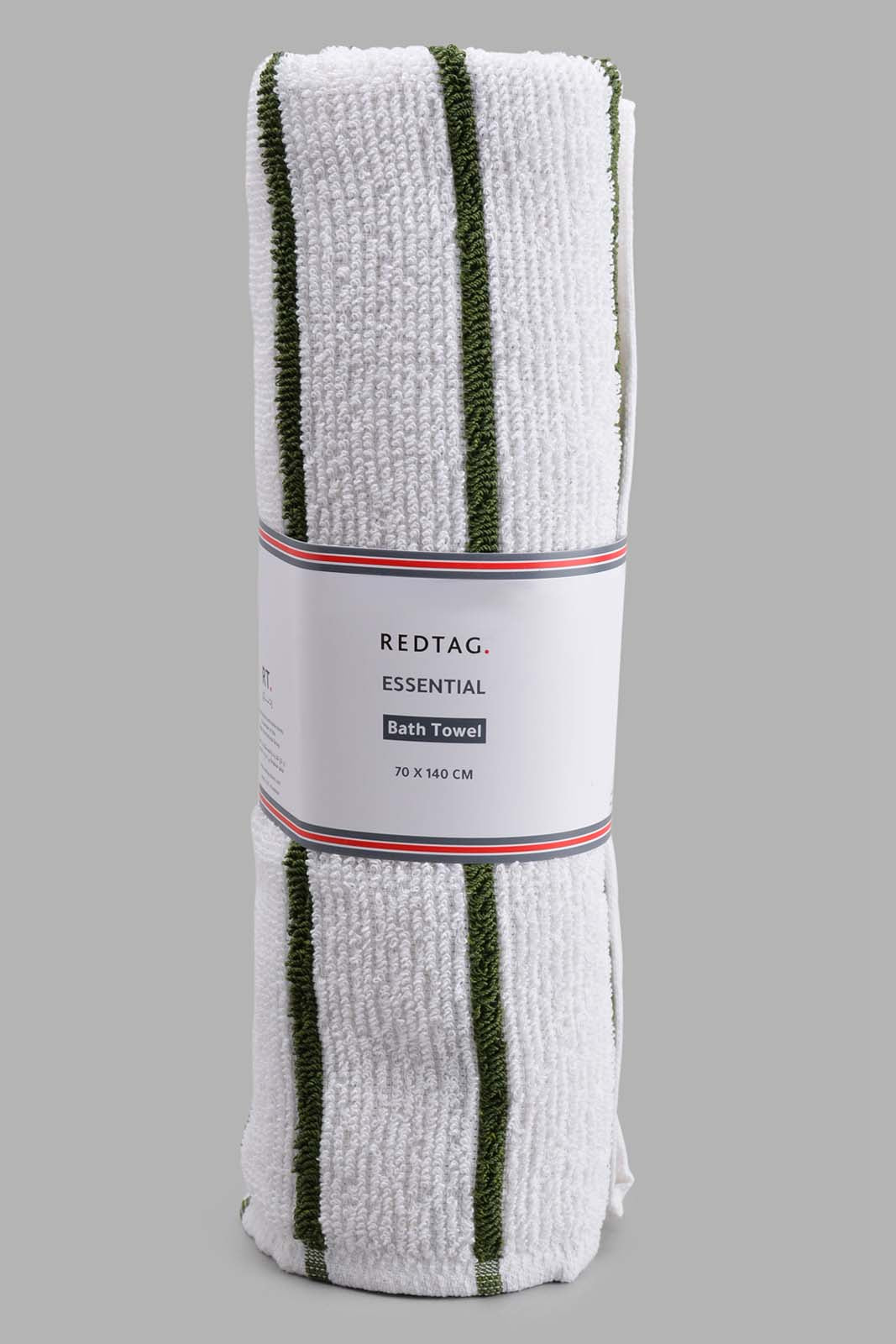 Mint Striped Bath Towel