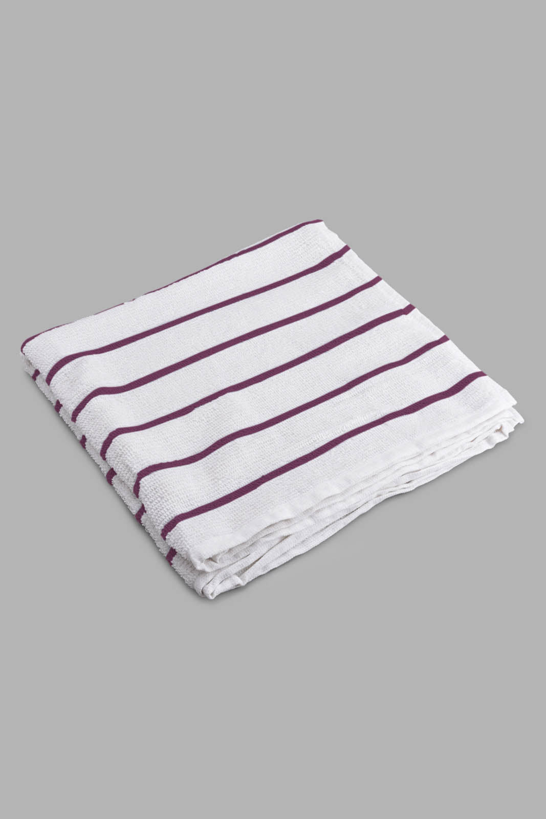 Purple Stripe Bath Towel
