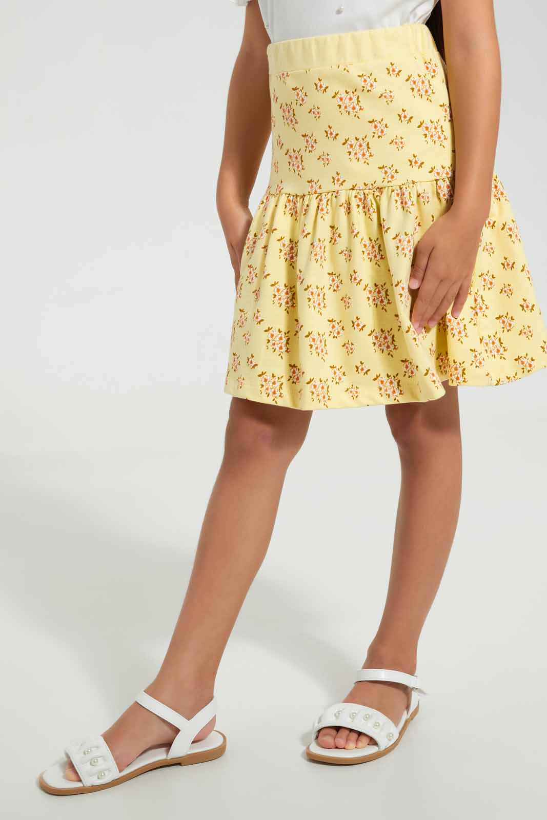 Redtag-Assorted-Aop-Skirt-Skirts-Girls-2 to 8 Years