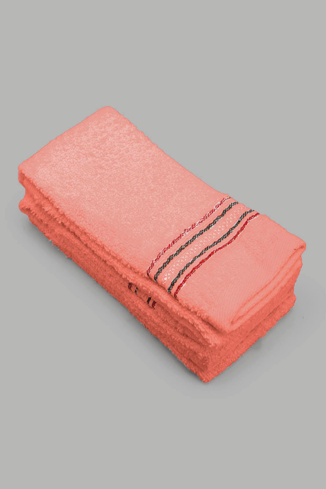 Redtag-Purple-Hand-Towel-(3Pc-Set)-Category:Towels,-Colour:Peach,-Filter:Home-Bathroom,-FSDU,-HMW-BAC-Towels,-Non-Sale,-S22B,-Section:Homewares-Home-Bathroom-