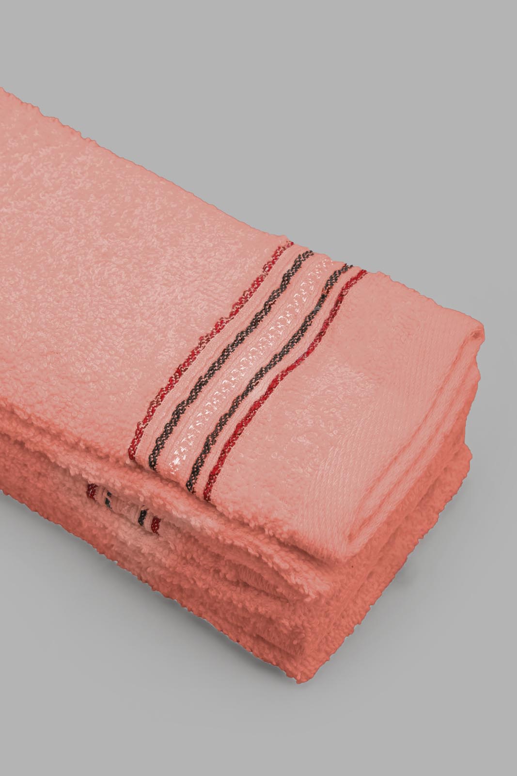 Redtag-Purple-Hand-Towel-(3Pc-Set)-Category:Towels,-Colour:Peach,-Filter:Home-Bathroom,-FSDU,-HMW-BAC-Towels,-Non-Sale,-S22B,-Section:Homewares-Home-Bathroom-