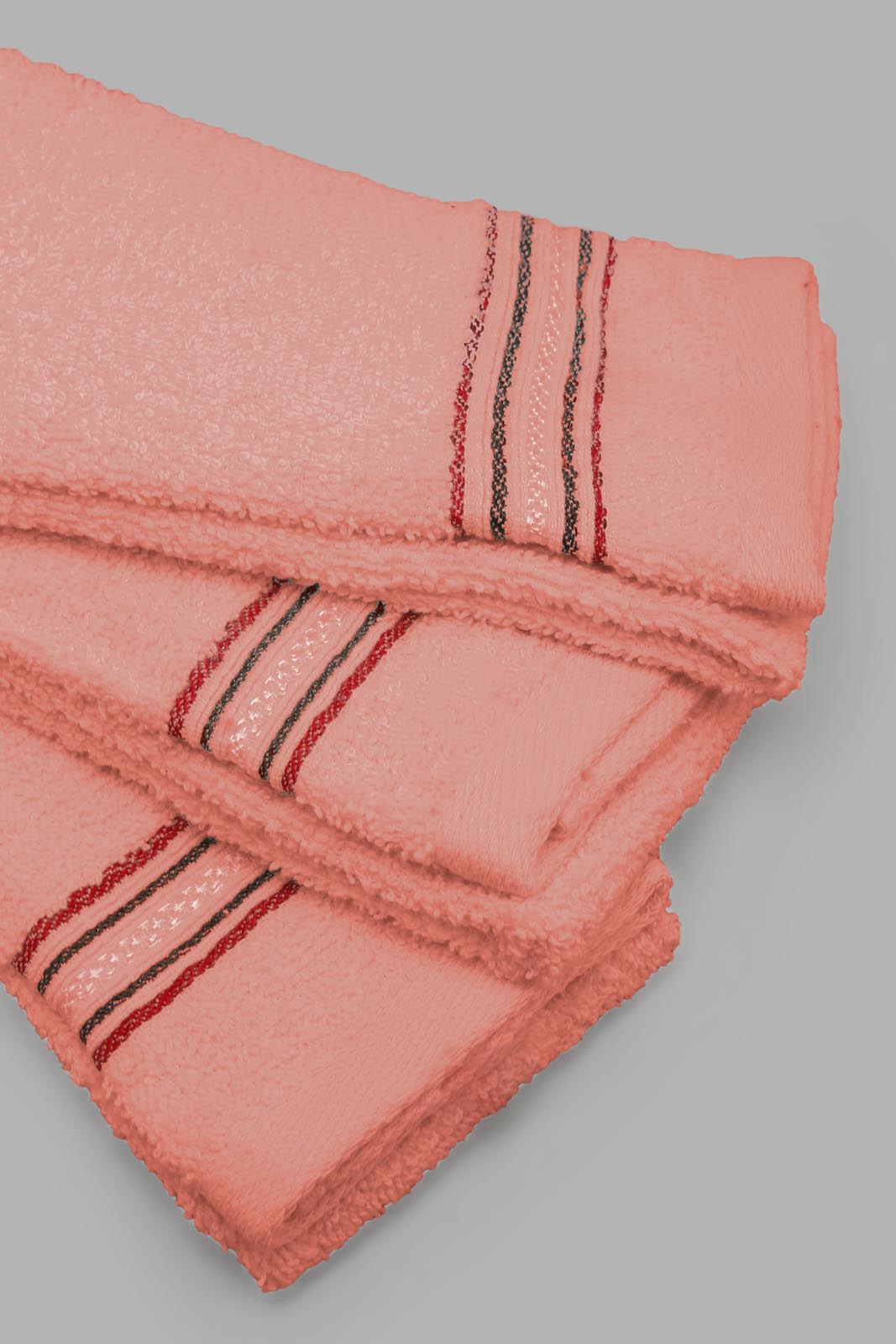Redtag-Purple-Hand-Towel-(3Pc-Set)-Category:Towels,-Colour:Peach,-Filter:Home-Bathroom,-FSDU,-HMW-BAC-Towels,-Non-Sale,-S22B,-Section:Homewares-Home-Bathroom-