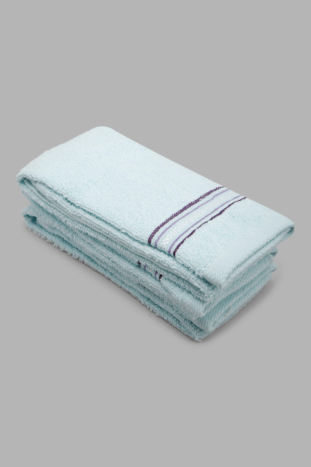 Redtag-Teal-Hand-Towel-(3Pc-Set)-Category:Towels,-Colour:Mint,-Filter:Home-Bathroom,-FSDU,-HMW-BAC-Towels,-Non-Sale,-S22B,-Section:Homewares-Home-Bathroom-