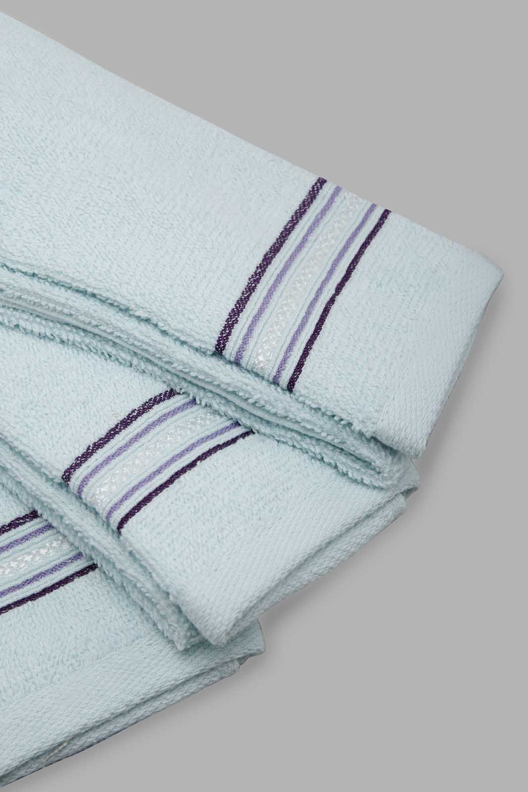 Redtag-Teal-Hand-Towel-(3Pc-Set)-Category:Towels,-Colour:Mint,-Filter:Home-Bathroom,-FSDU,-HMW-BAC-Towels,-Non-Sale,-S22B,-Section:Homewares-Home-Bathroom-