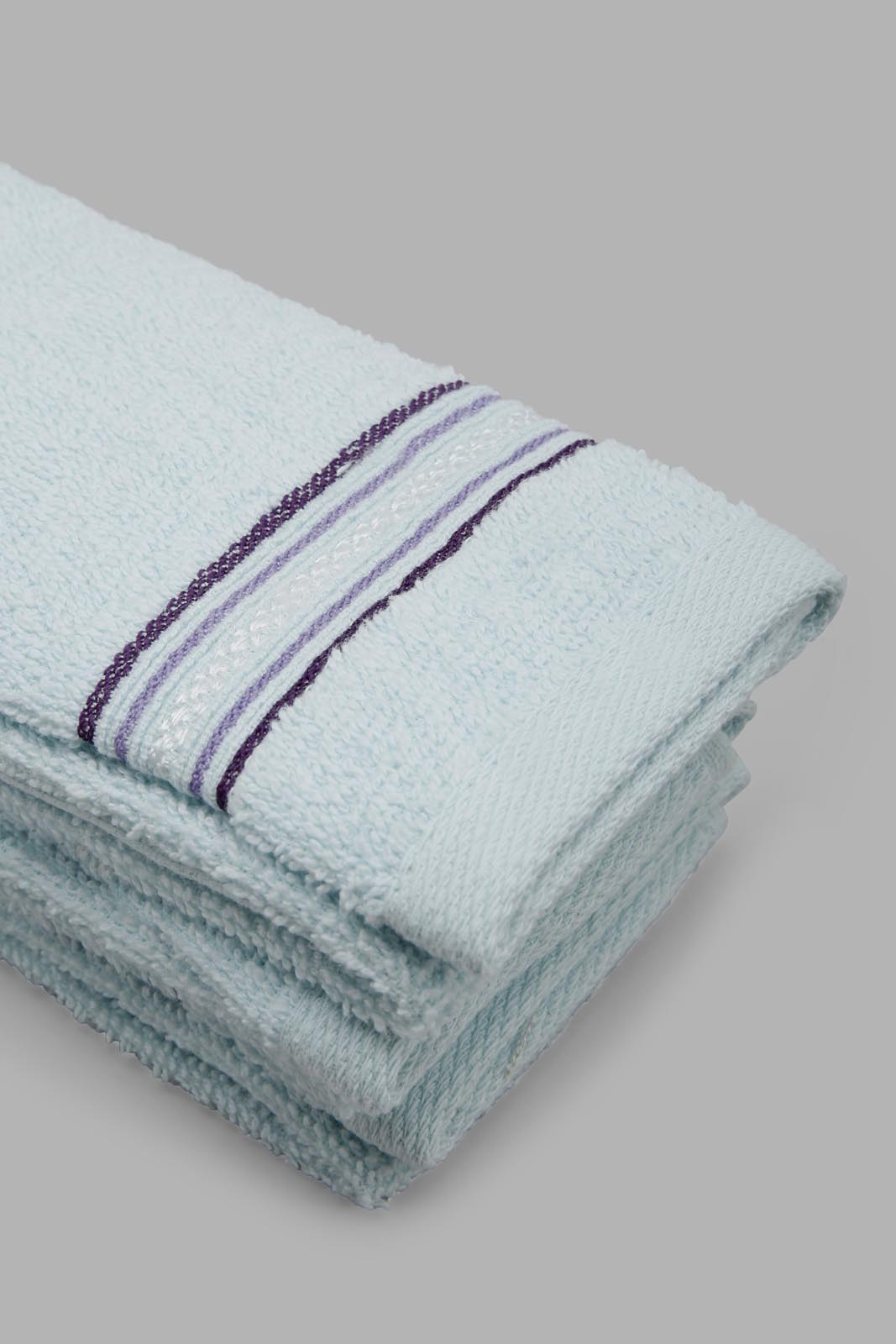 Redtag-Teal-Hand-Towel-(3Pc-Set)-Category:Towels,-Colour:Mint,-Filter:Home-Bathroom,-FSDU,-HMW-BAC-Towels,-Non-Sale,-S22B,-Section:Homewares-Home-Bathroom-