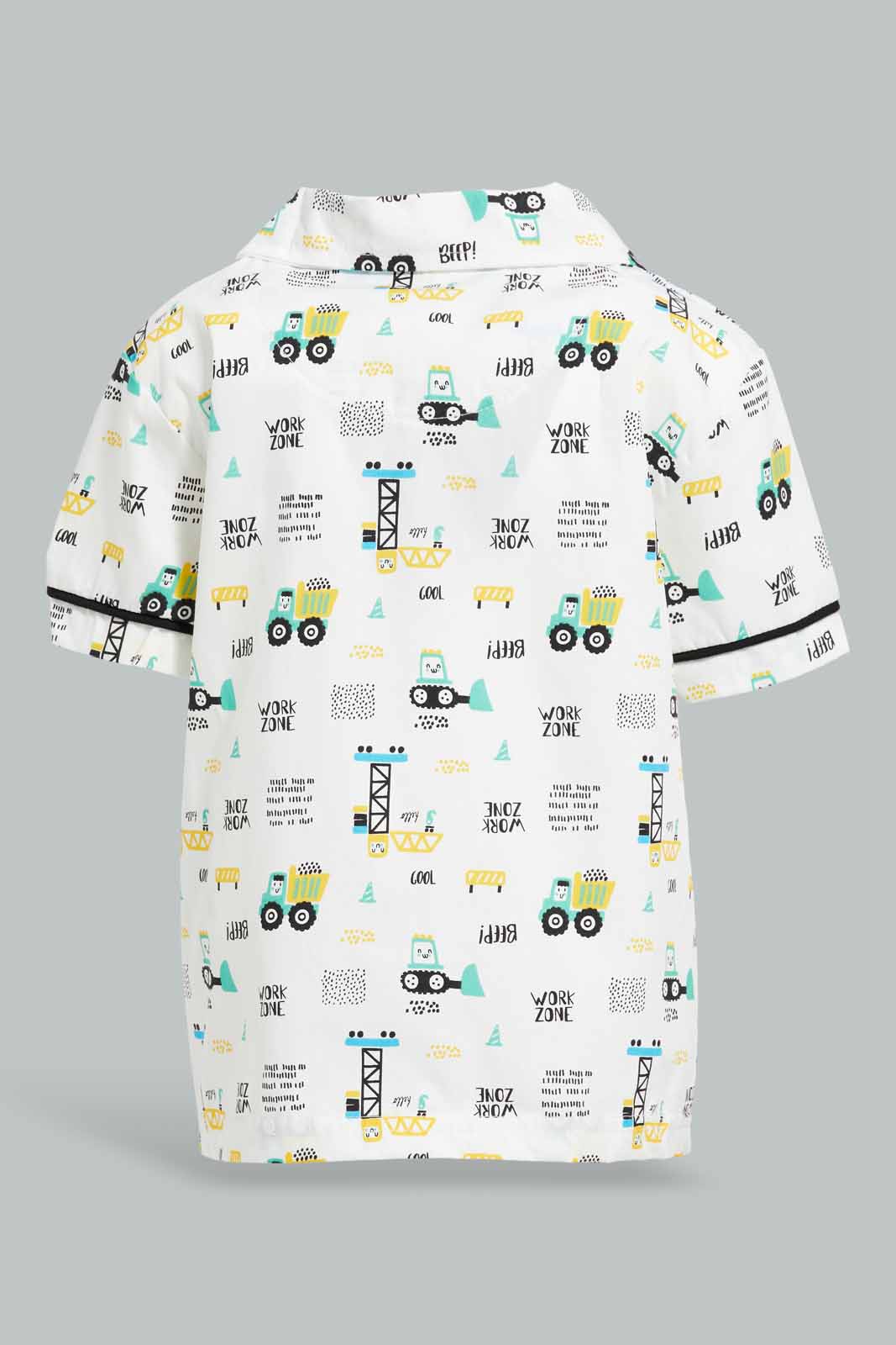 Redtag-White-Care-Printed-Woven-Pj-Set-(2-Pack)-Category:Pyjama-Sets,-Colour:White,-Deals:New-In,-Filter:Infant-Boys-(3-to-24-Mths),-INB-Pyjama-Sets,-New-In-INB-APL,-Non-Sale,-Section:Boys-(0-to-14Yrs),-W22O-Infant-Boys-3 to 24 Months