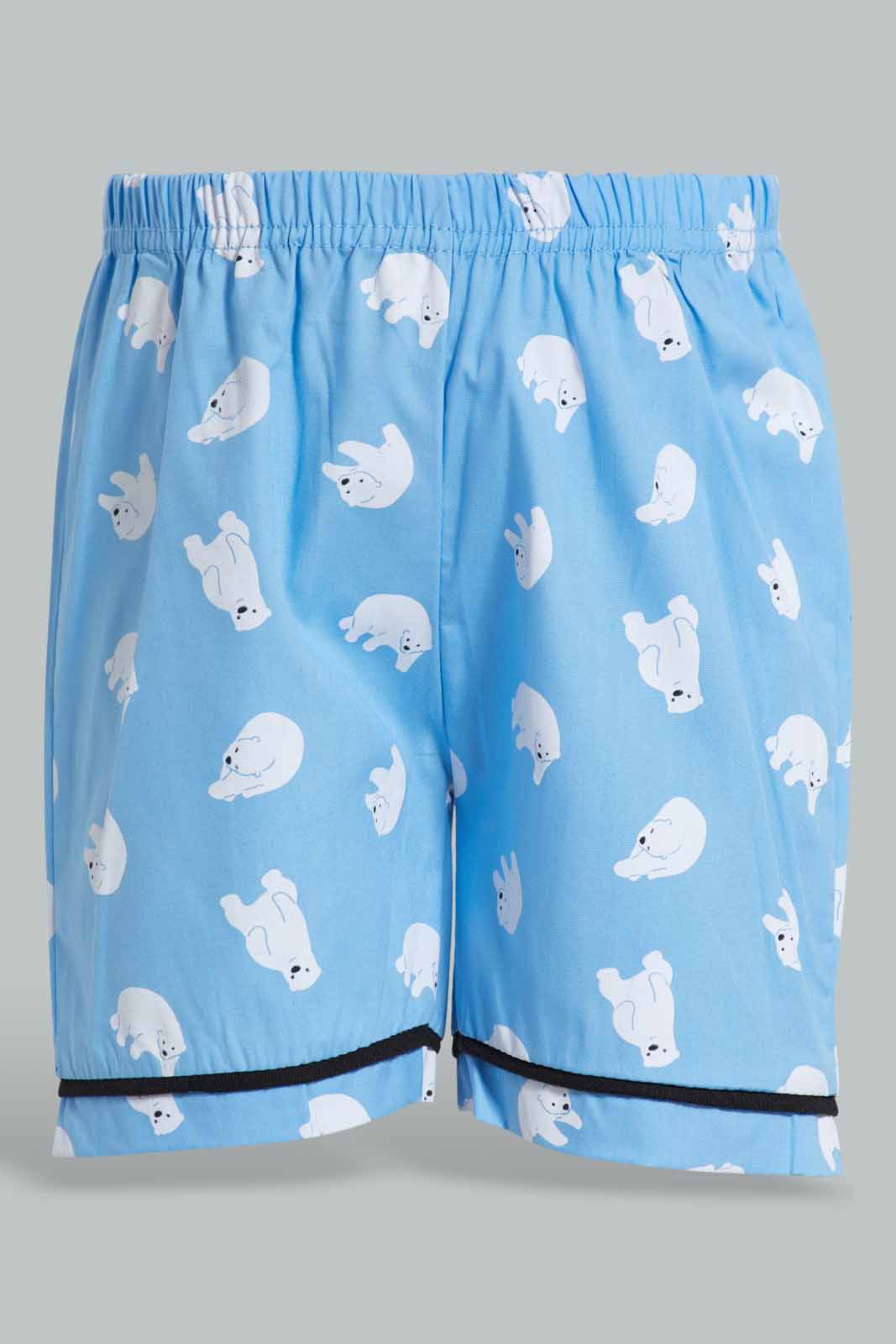 Redtag-Blue-Polar-Bear-Printed-Woven-Pj-Set-(2-Pack)-Category:Pyjama-Sets,-Colour:Blue,-Deals:New-In,-Filter:Infant-Boys-(3-to-24-Mths),-INB-Pyjama-Sets,-New-In-INB-APL,-Non-Sale,-Section:Boys-(0-to-14Yrs),-W22O-Infant-Boys-3 to 24 Months
