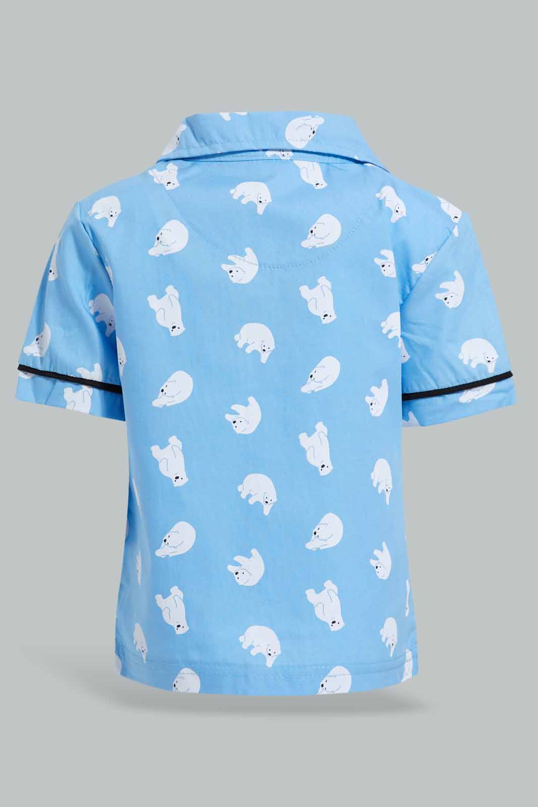 Redtag-Blue-Polar-Bear-Printed-Woven-Pj-Set-(2-Pack)-Category:Pyjama-Sets,-Colour:Blue,-Deals:New-In,-Filter:Infant-Boys-(3-to-24-Mths),-INB-Pyjama-Sets,-New-In-INB-APL,-Non-Sale,-Section:Boys-(0-to-14Yrs),-W22O-Infant-Boys-3 to 24 Months
