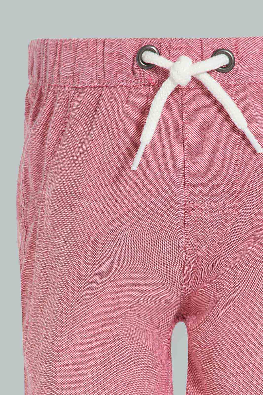 Redtag-Blue-And-Navy-Chambrey-Trouser-Shorts(2-Pack)-Category:Shorts,-Colour:Navy,-Deals:New-In,-Filter:Infant-Boys-(3-to-24-Mths),-INB-Shorts,-New-In-INB-APL,-Non-Sale,-S22D,-Section:Boys-(0-to-14Yrs)-Infant-Boys-