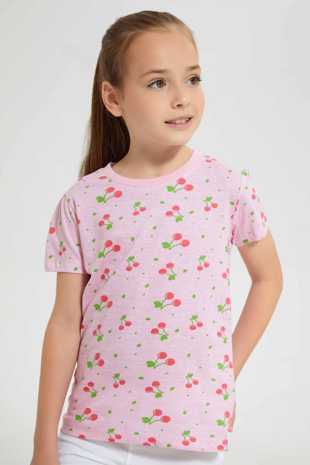 Redtag-Assorted-2-Pack-T-Shirt-Graphic-T-Shirts-Girls-2 to 8 Years