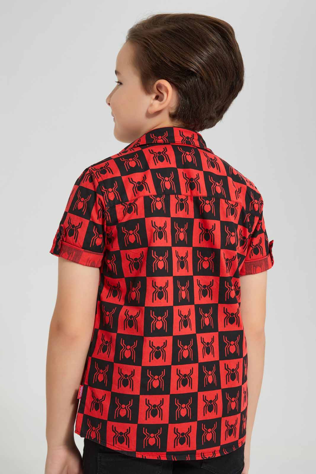 Redtag-Red-Spiderman-Shirt-And-T-Shirt-Set-BOY-Shirts,-Category:Shirts,-CHR,-Colour:Red,-Deals:New-In,-Filter:Boys-(2-to-8-Yrs),-New-In-BOY-APL,-Non-Sale,-S22D,-Section:Boys-(0-to-14Yrs)-Boys-2 to 8 Years