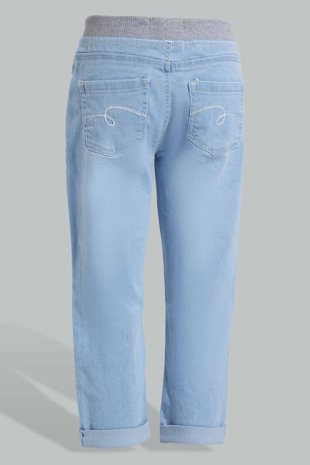 Redtag-Light-Wash-Colored-Capri-Jeggings-Category:Jeans,-Colour:Light-Wash,-Filter:Senior-Girls-(9-to-14-Yrs),-GSR-Jeans,-New-In,-New-In-GSR,-Non-Sale,-S22D,-Section:Kidswear,-TBL-Senior-Girls-