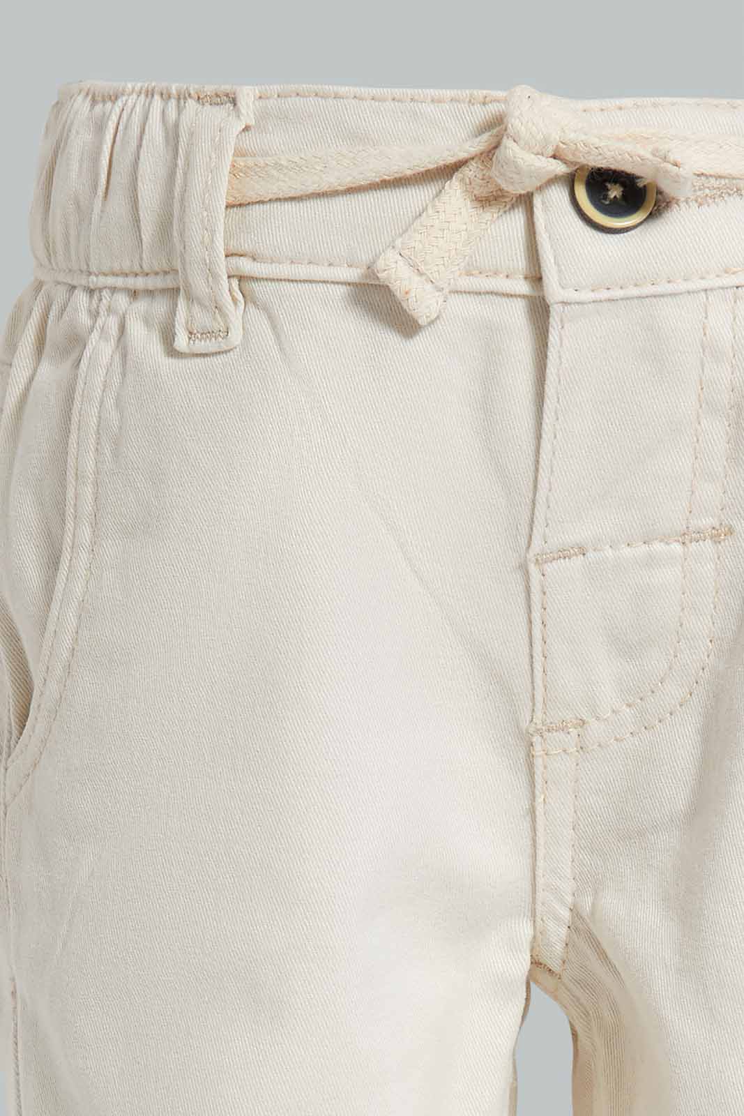 Redtag-Ecru-Pull-On-Casual-Trousers-Category:Trousers,-Colour:Ecru,-Filter:Infant-Boys-(3-to-24-Mths),-INB-Trousers,-New-In,-New-In-INB-APL,-Non-Sale,-S22C,-Section:Kidswear-Infant-Boys-
