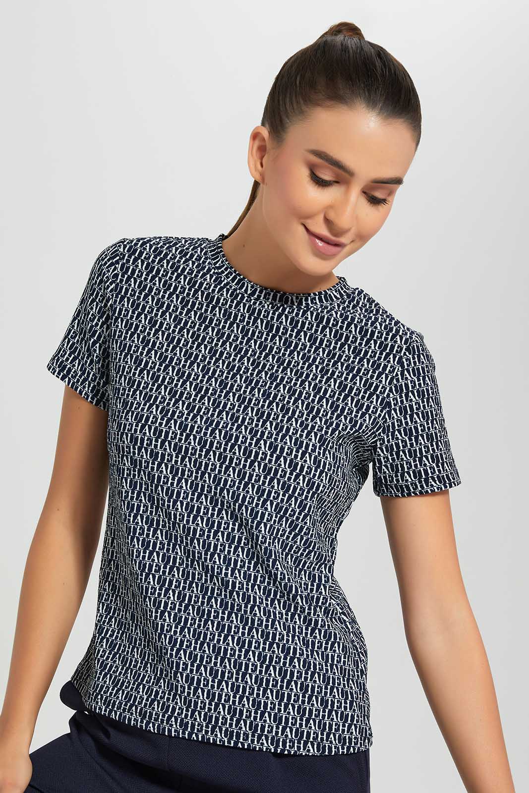 Redtag-Navy-Printed-Top-Category:Tops,-Colour:Navy,-Deals:New-In,-Filter:Women's-Clothing,-LDC,-LDC-Tops,-New-In-LDC,-Non-Sale,-Section:Women,-W22O-Women's-