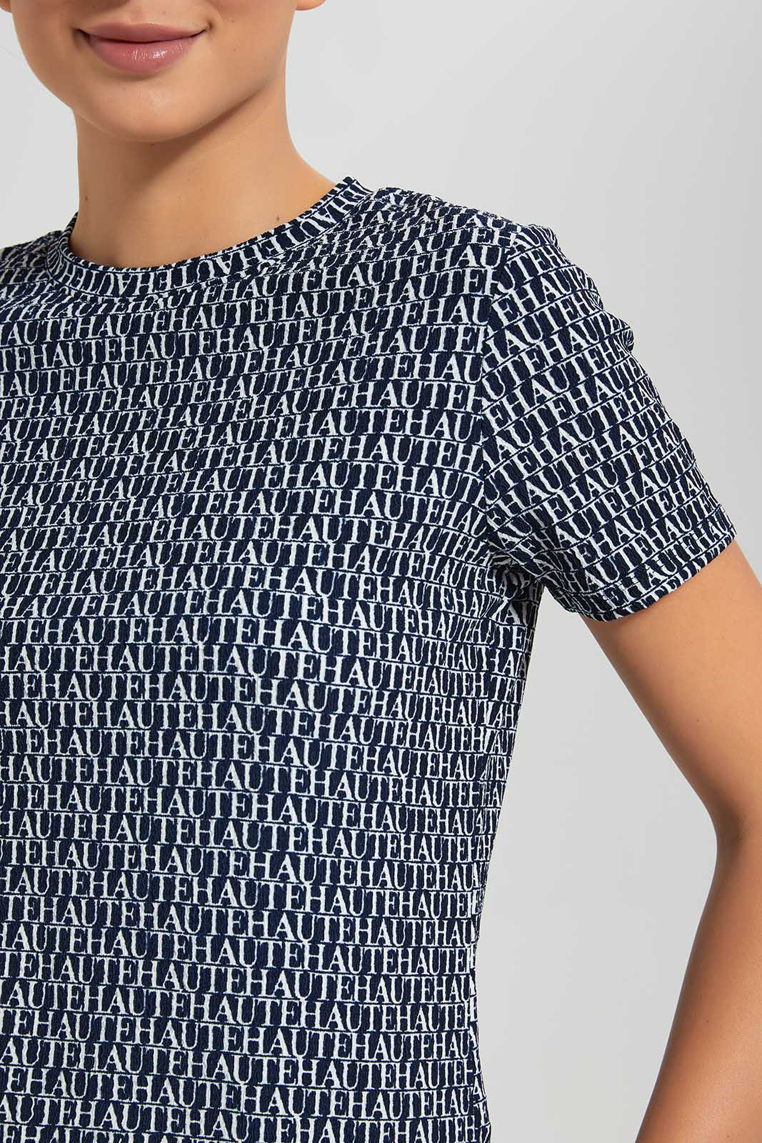 Redtag-Navy-Printed-Top-Category:Tops,-Colour:Navy,-Deals:New-In,-Filter:Women's-Clothing,-LDC,-LDC-Tops,-New-In-LDC,-Non-Sale,-Section:Women,-W22O-Women's-