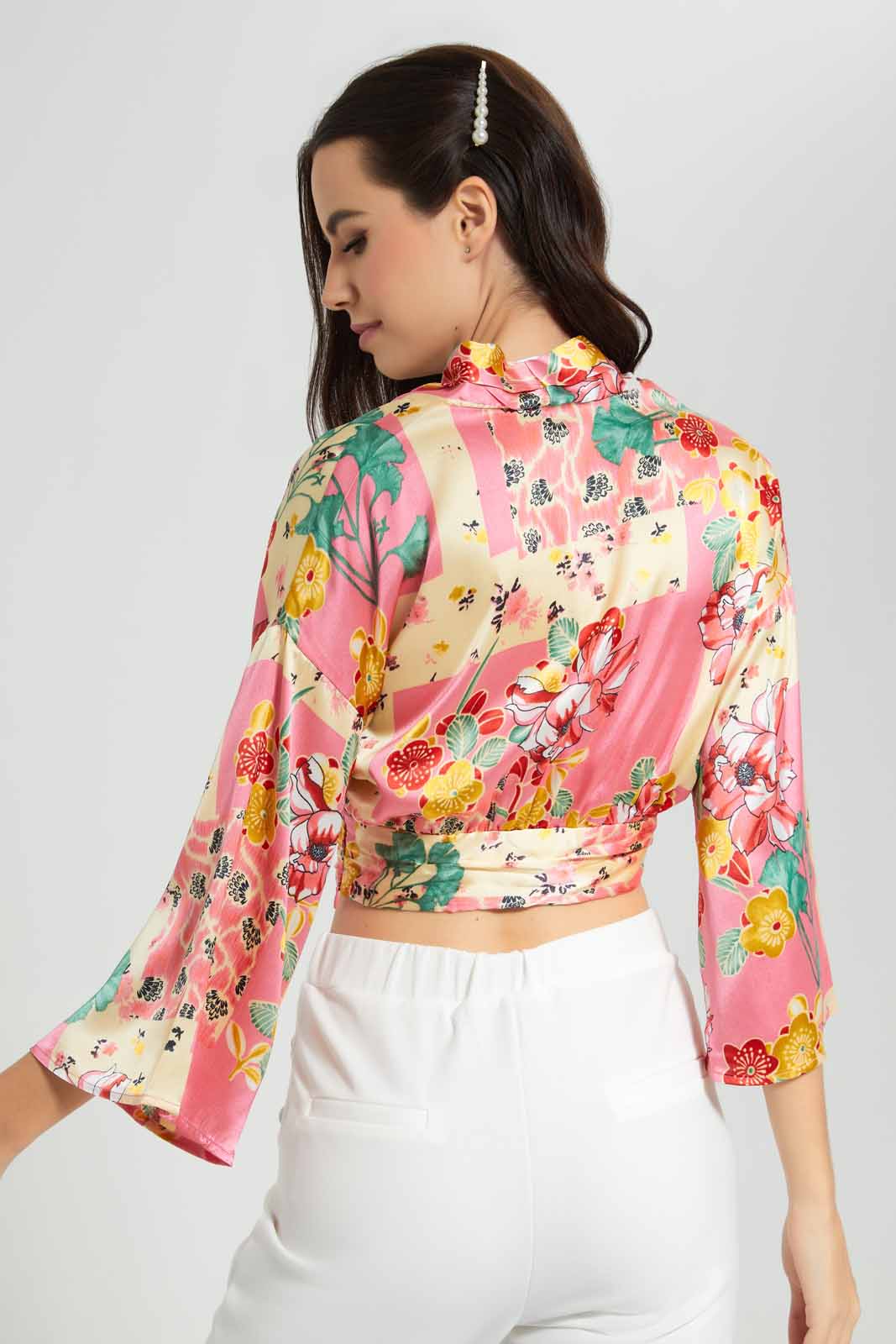 Redtag-Assorted-Printed-Tie-Front-Satin-Blouse-Category:Blouses,-Colour:Assorted,-Deals:New-In,-Filter:Women's-Clothing,-New-In-Women-APL,-Non-Sale,-Section:Women,-W22O,-Women-Blouses-Women's-