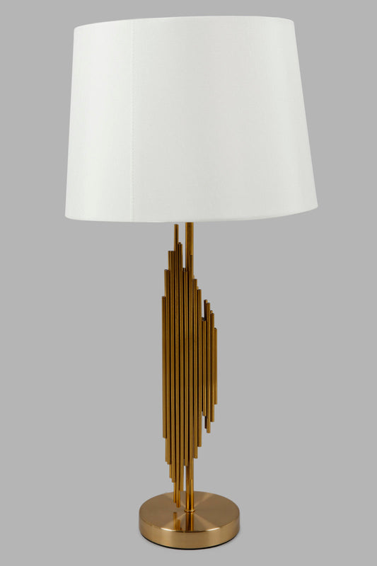 Redtag-Gold-Decorative-Metal-Table-Lamp-Category:Lamps,-Colour:Gold,-Deals:New-In,-Filter:Home-Decor,-HMW-HOM-Lighting,-New-In-HMW-HOM,-Non-Sale,-Section:Homewares,-W22O-Home-Decor-