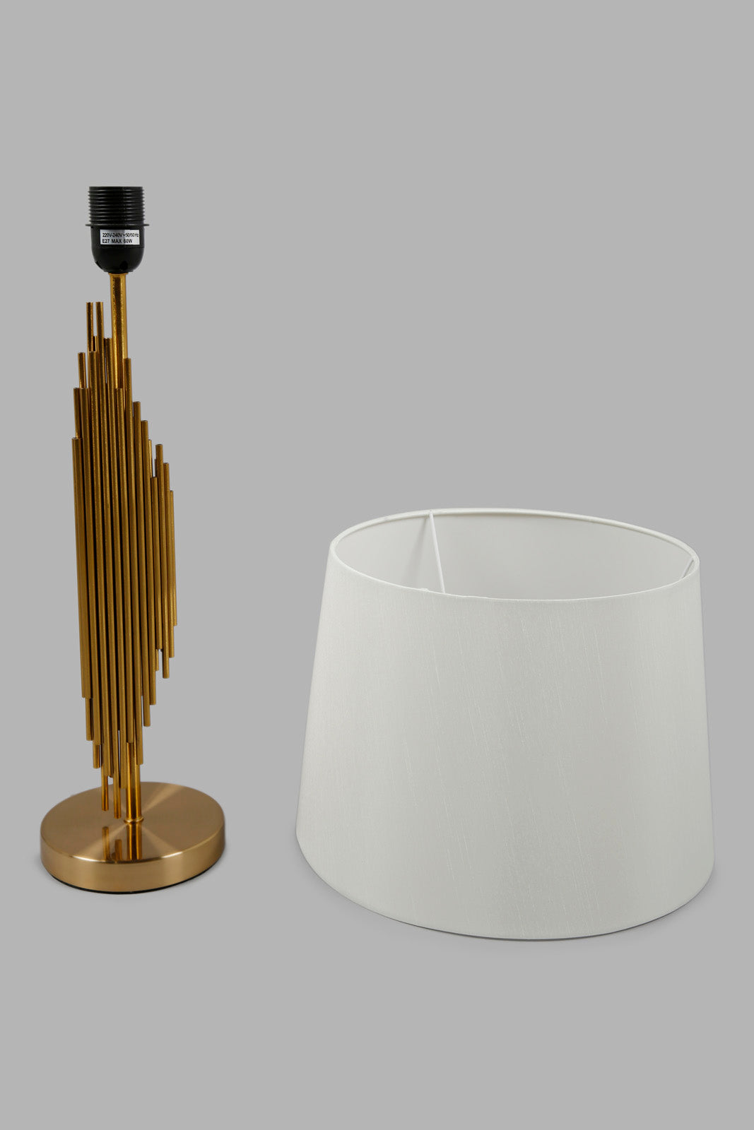 Redtag-Gold-Decorative-Metal-Table-Lamp-Category:Lamps,-Colour:Gold,-Deals:New-In,-Filter:Home-Decor,-HMW-HOM-Lighting,-New-In-HMW-HOM,-Non-Sale,-Section:Homewares,-W22O-Home-Decor-