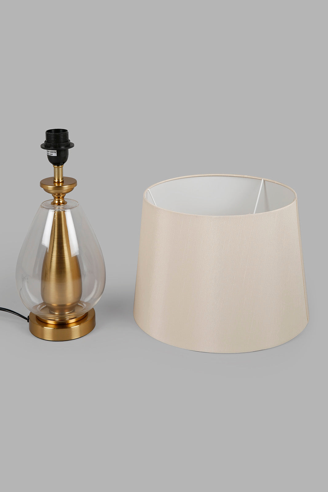 Redtag-Gold-Glass-&-Metal-Table-Lamp-Category:Lamps,-Colour:Gold,-Deals:New-In,-Filter:Home-Decor,-HMW-HOM-Lighting,-New-In-HMW-HOM,-Non-Sale,-Section:Homewares,-W22O-Home-Decor-