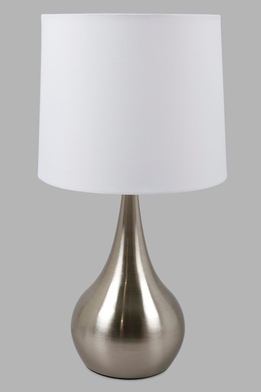 Redtag-Silver-Dome-Metal-Table-Lamp-Category:Lamps,-Colour:Silver,-Deals:New-In,-Filter:Home-Decor,-HMW-HOM-Lighting,-New-In-HMW-HOM,-Non-Sale,-Section:Homewares,-W22O-Home-Decor-
